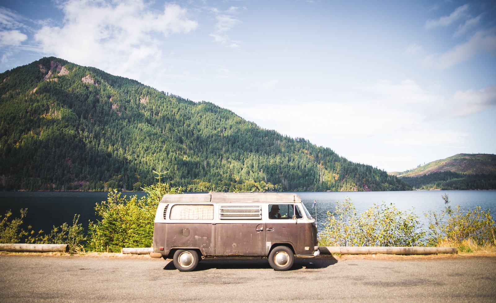 Vieux van volkswagen USA