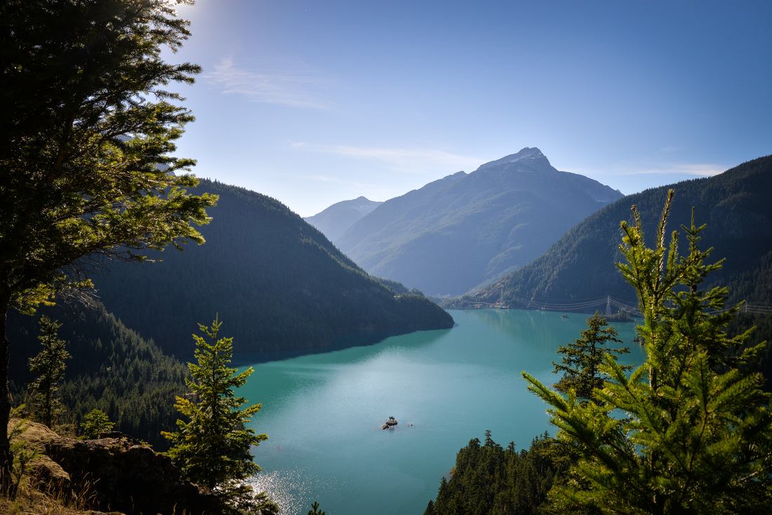 Panoramique sur le Diablo Lake