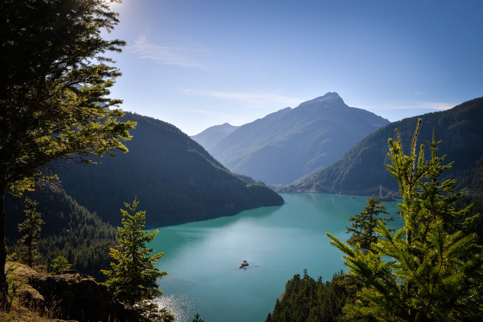 Panoramique sur le Diablo Lake