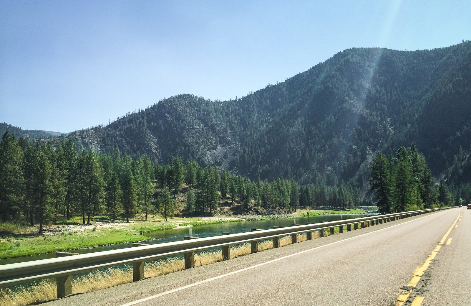 Le long de la Clark Folk River (Idaho)