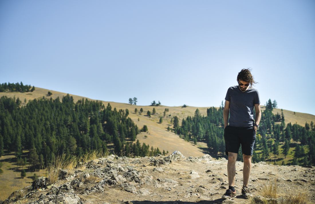 Seb en haut du Bitterroot Trail