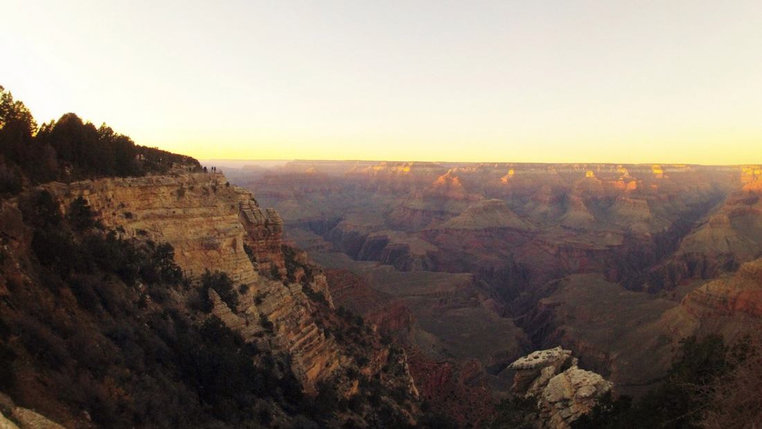 Coucher de soleil sur le Grand canyon