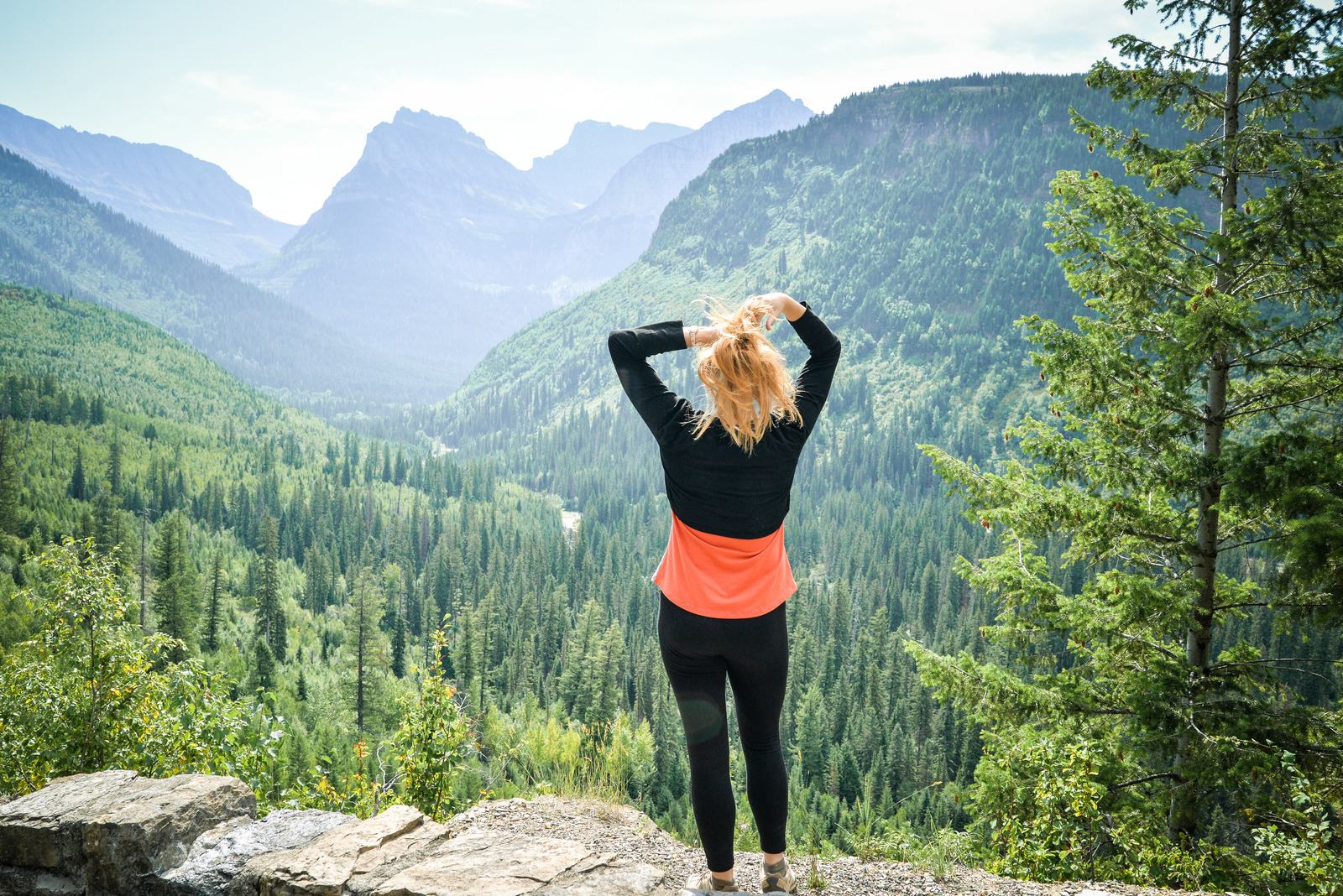 Vue sur le Hidden Lake Trail