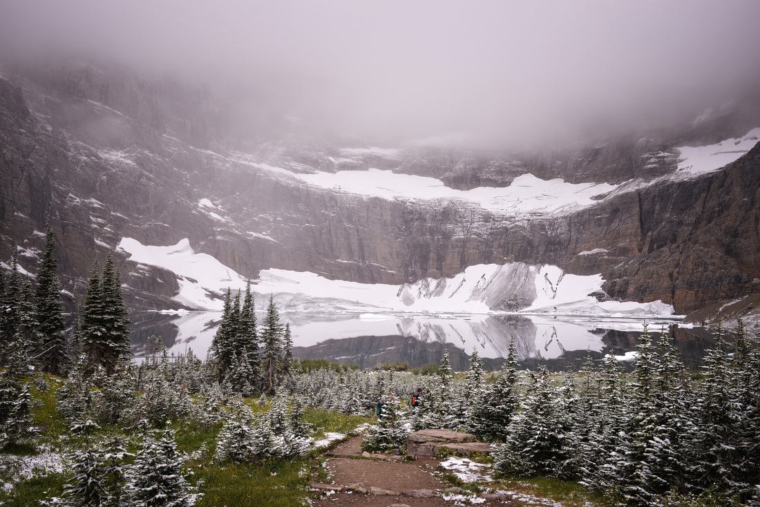 Arrivée au Iceberg Lake