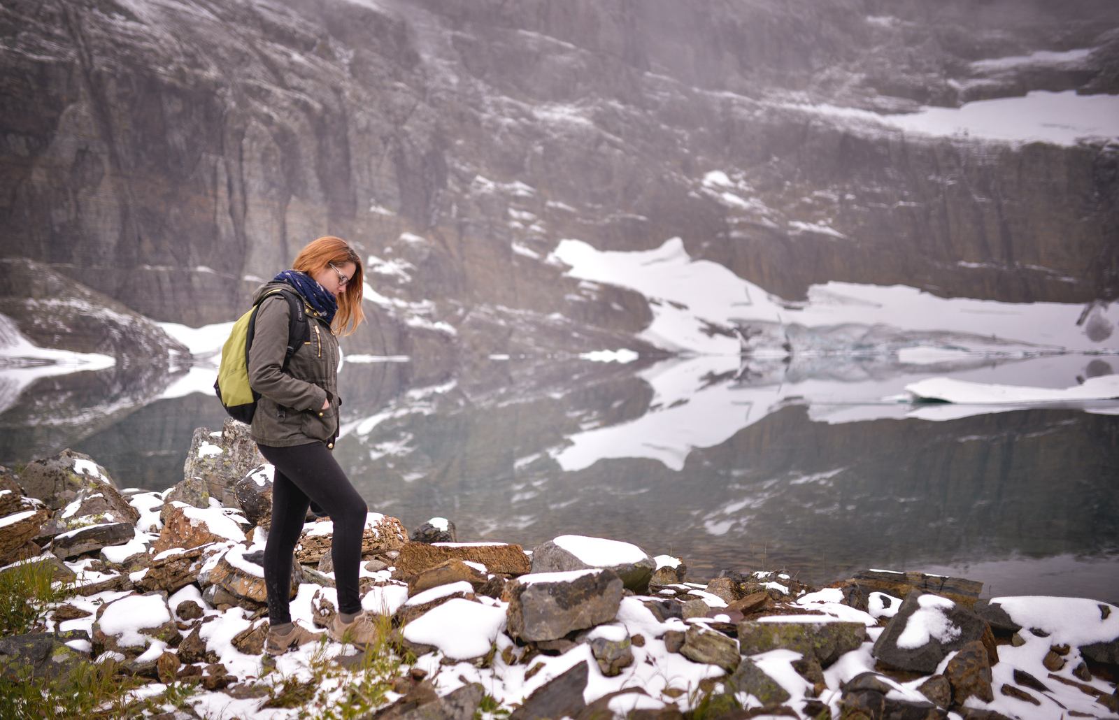 Au bord de l'Iceberg Lake