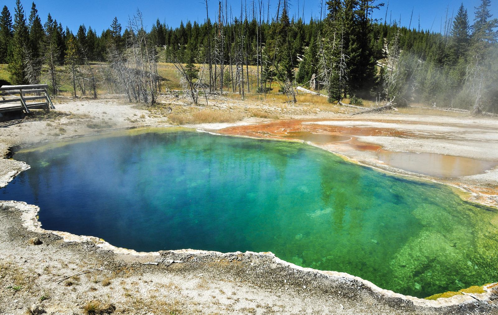 Abyss Pool, West Thumb geyser basin Abyss Pool, West Thumb geyser basin