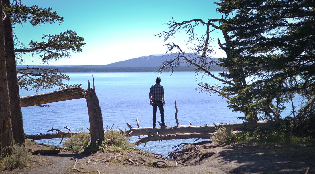 Yellowstone Lake depuis Grand Loop Rd