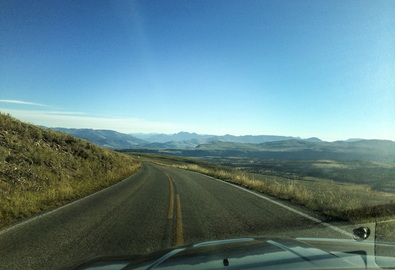 En route vers Old Faithful