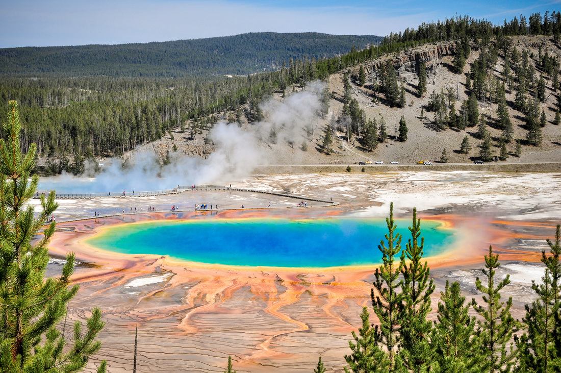 Vue sur le Grand Prismatic