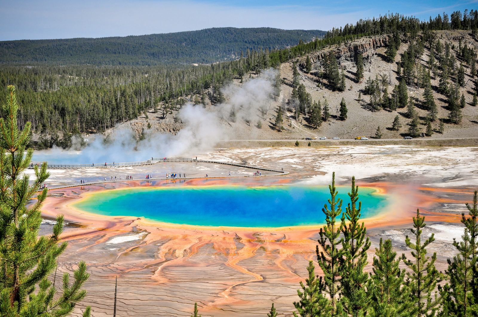 Vue sur le Grand Prismatic