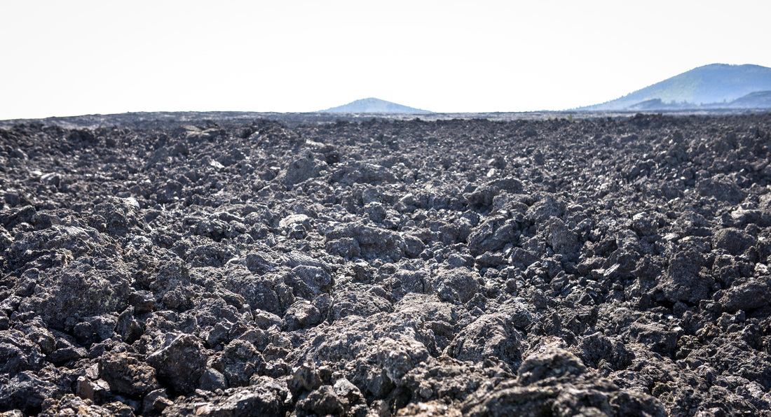 Paysages lunaires de Craters of the Moon
