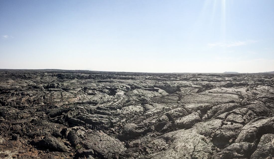 Coulées de lave séchées