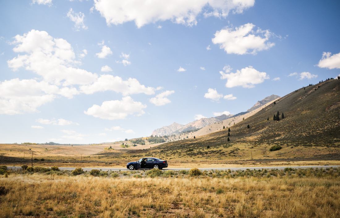 Au milieu de la Sawtooth scenic byway