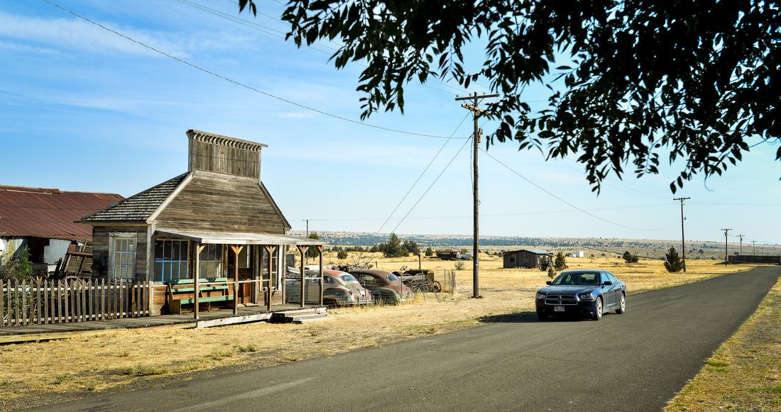 En entrant dans Shaniko