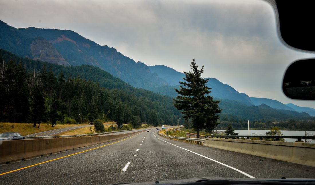 Sur la route pour Portland