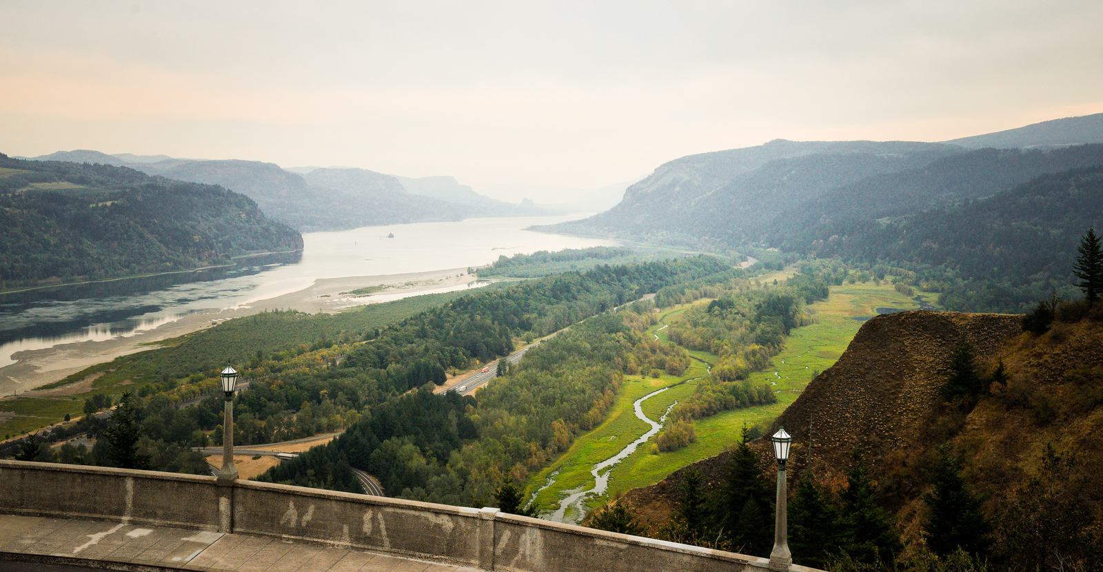 Crown Point Vista House Panorama