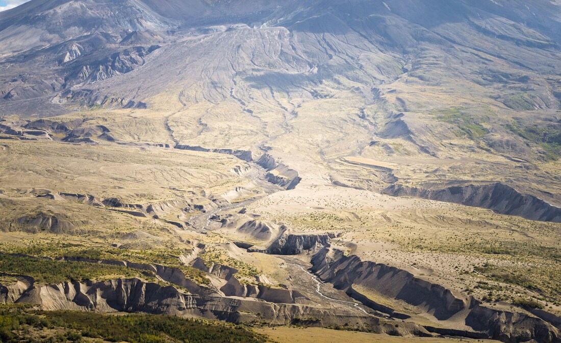 Pentes du Mt St Helens