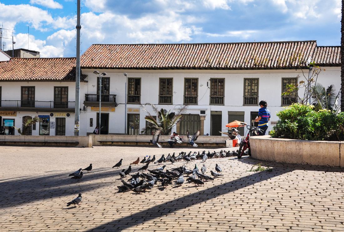 Petit place non loin de Zipaquira