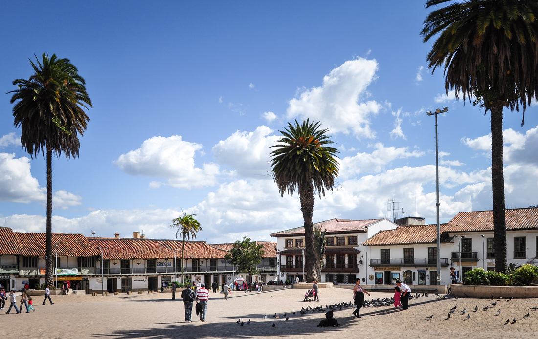 Petite place non loin de Zipaquira