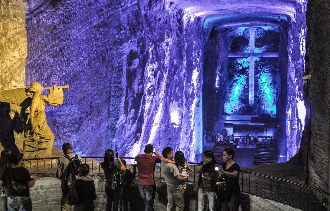 Nef de la Cathédrale de Zipaquirá Colombie