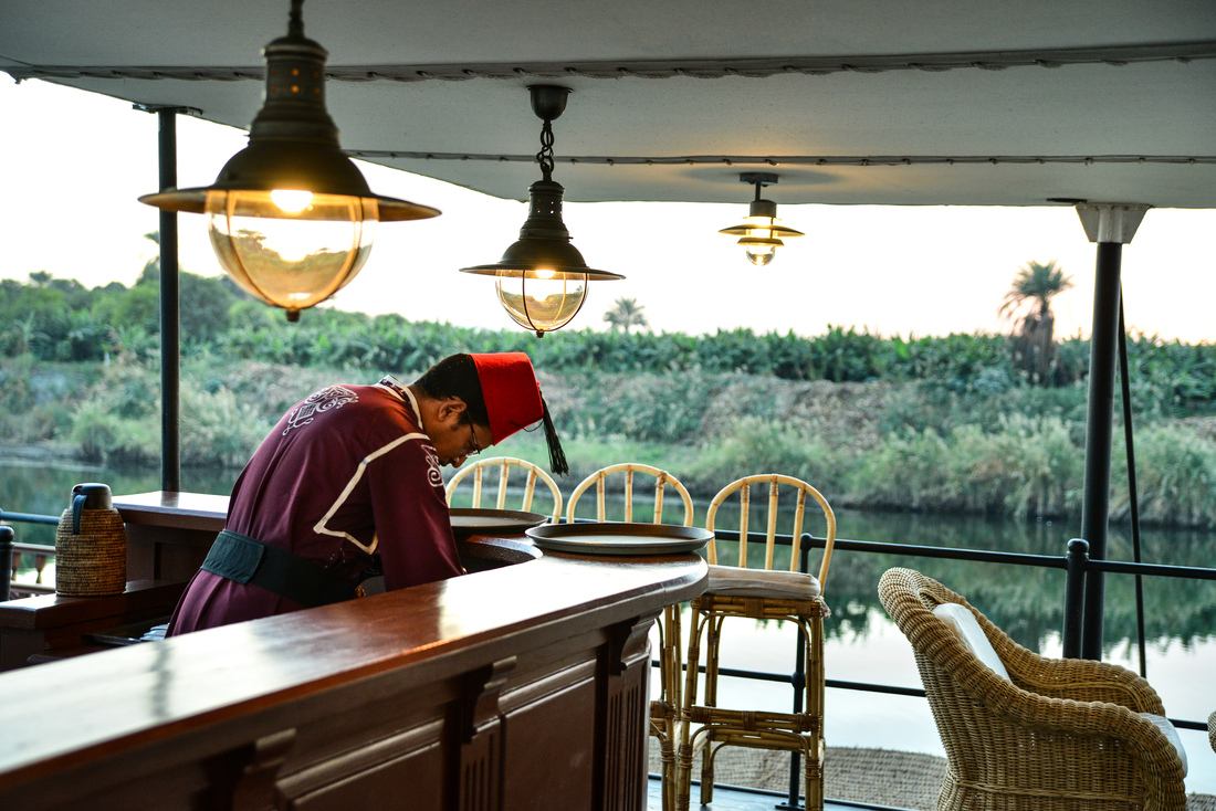 Le bar sur le pont supérieur 