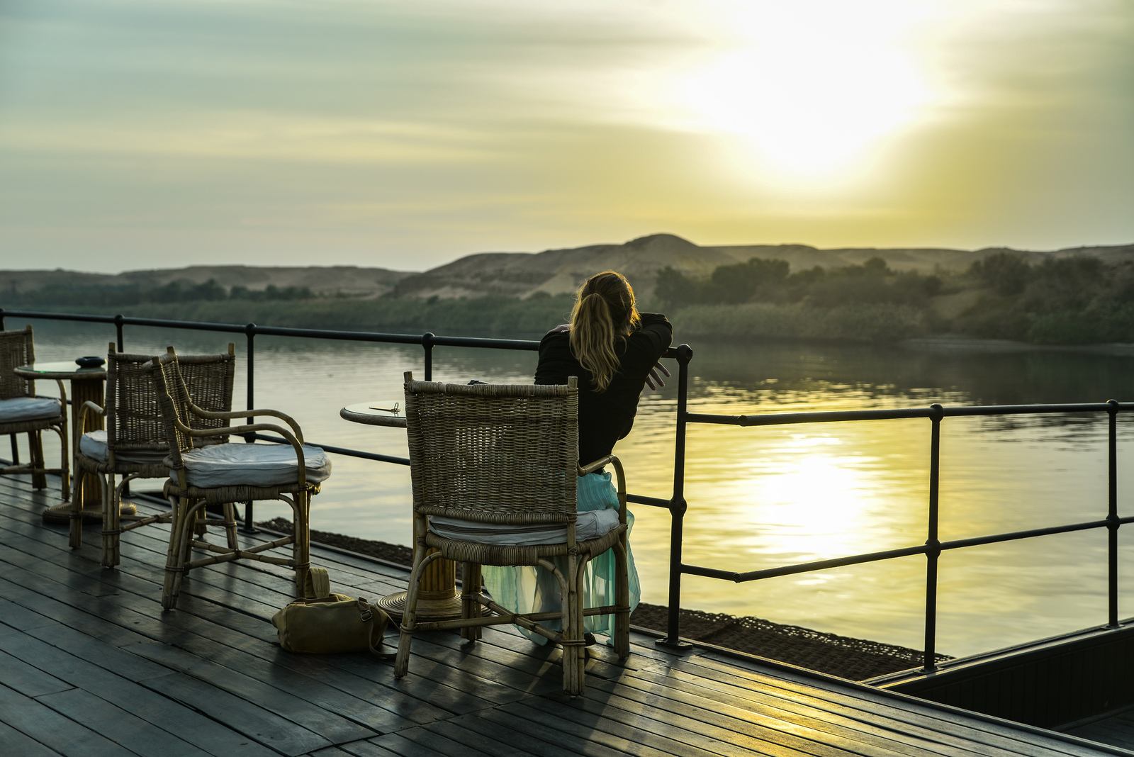 Coucher de soleil sur le pont Coucher de soleil sur le pont