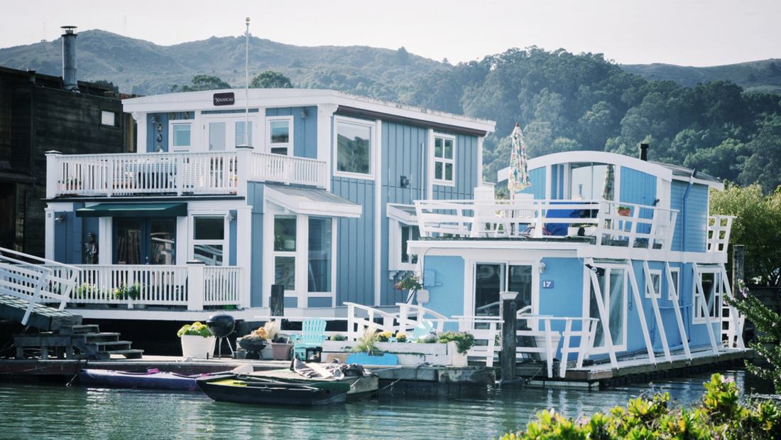 Maisons flottantes de Sausalito