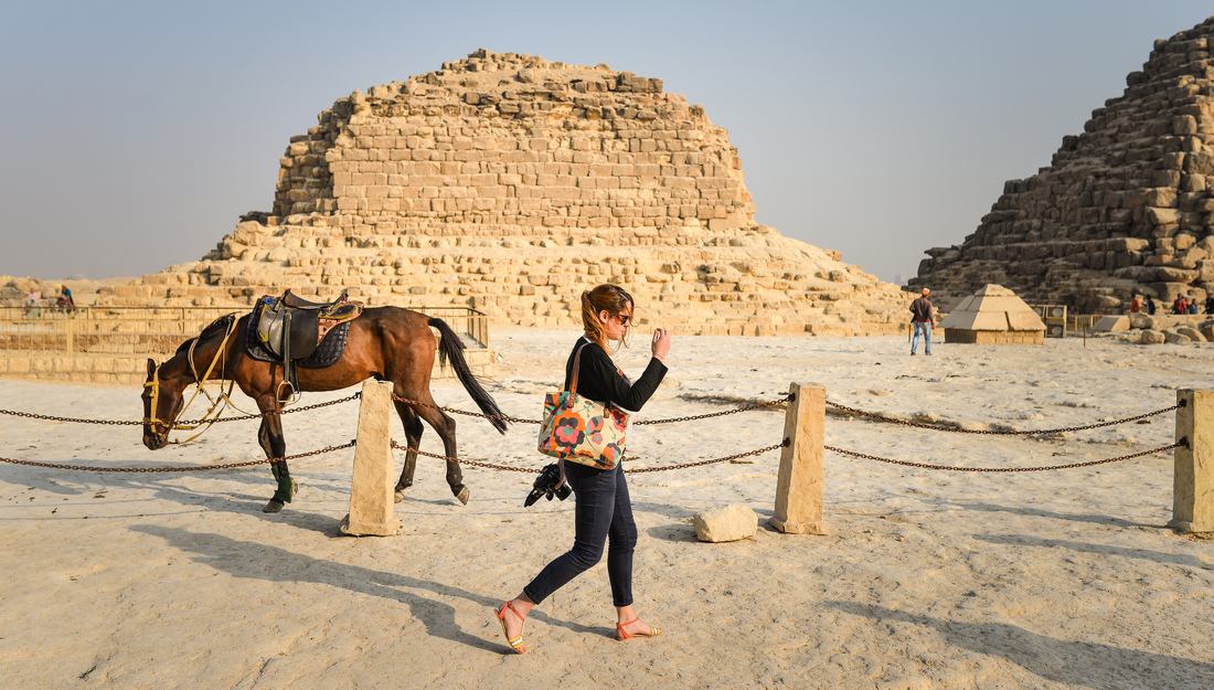 En plein coeur des pyramides