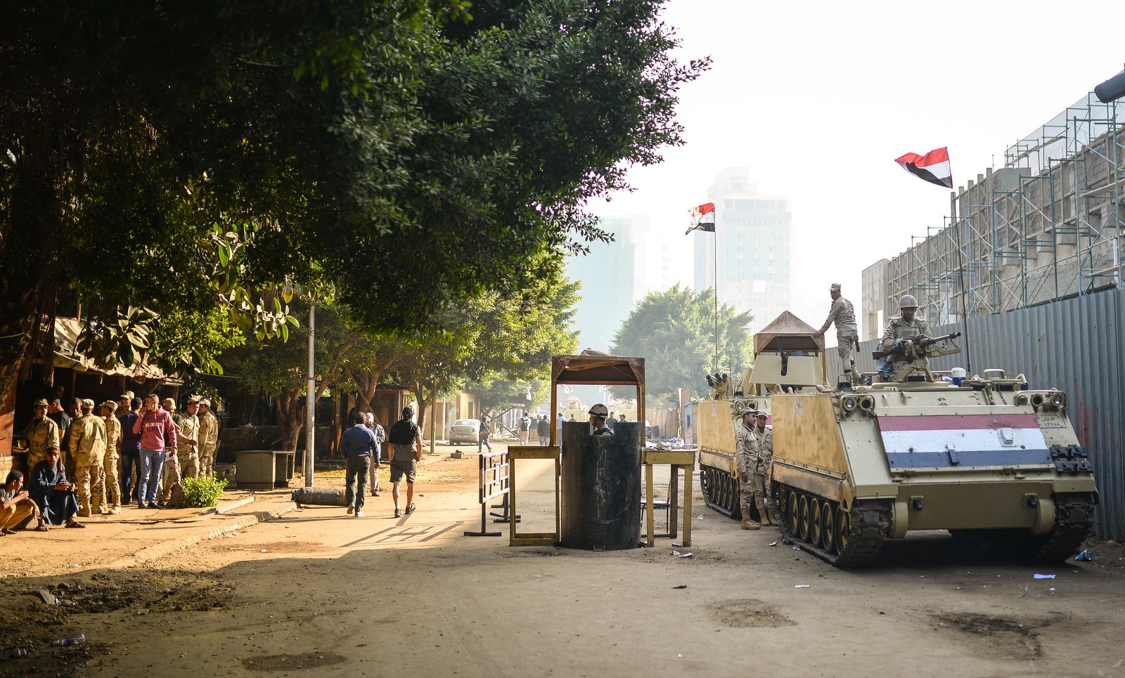 L'armée sur la place Tahir