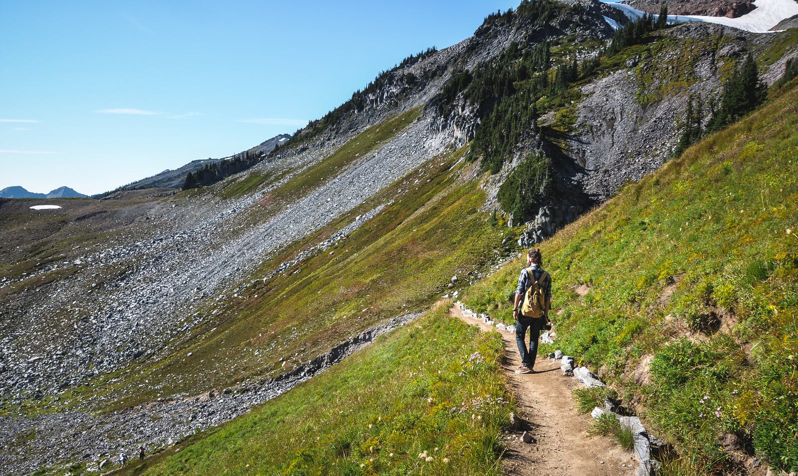 Seb sur le Skyline trail