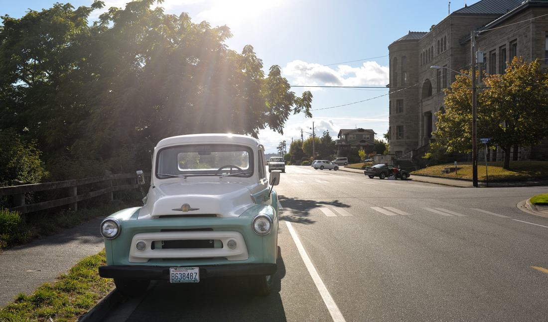 Vieille voiture américaine