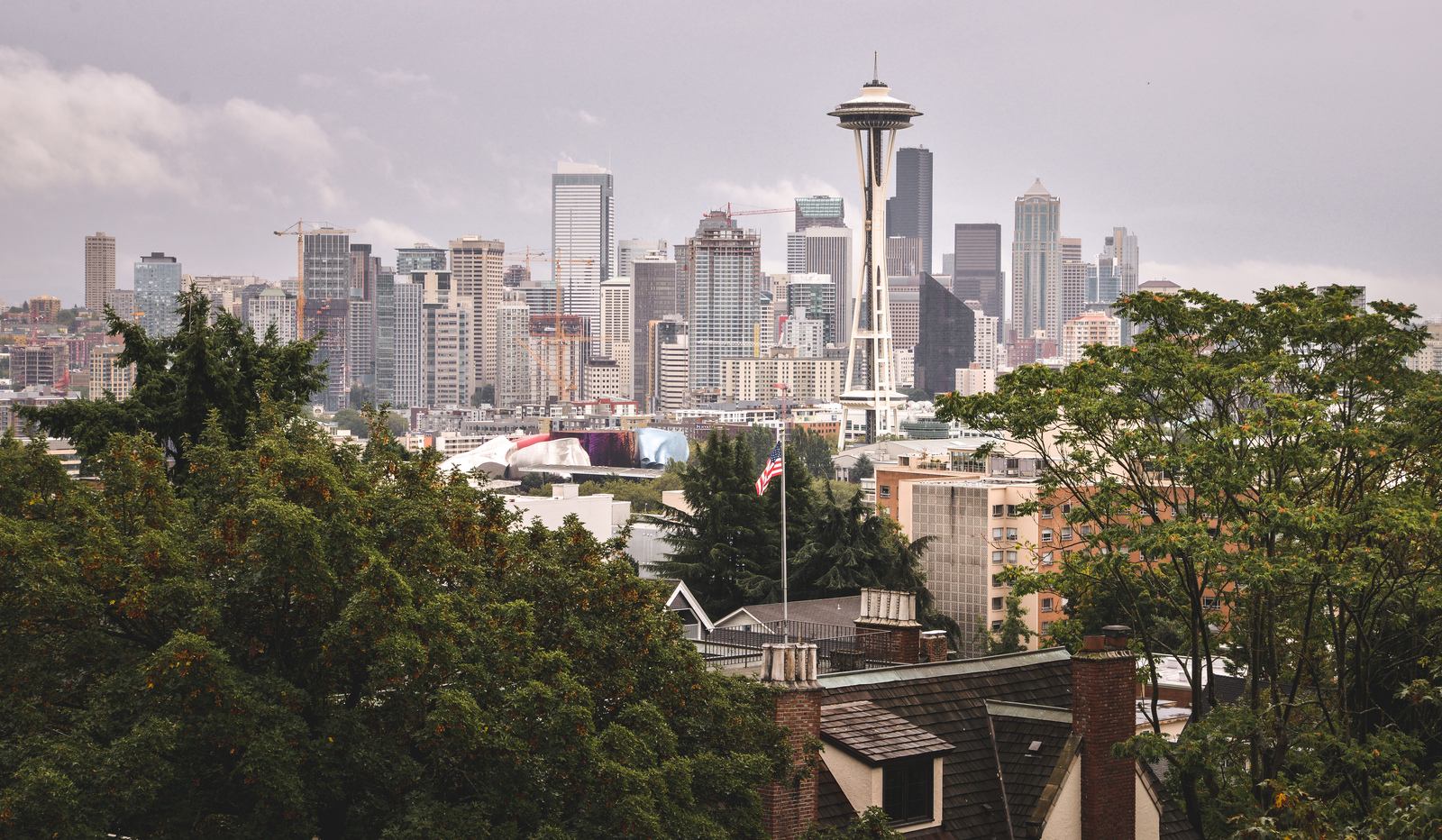 Space Needle depuis North Queen Anne Space Needle depuis North Queen Anne