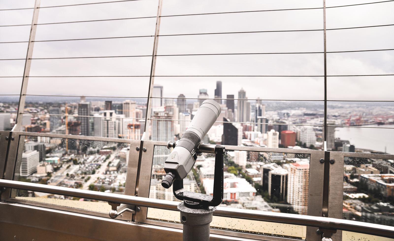 Longue vue à l'intérieur du Space Needle