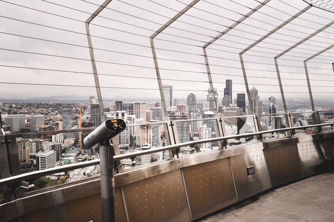 Vue sur Seattle depuis le Space Needle