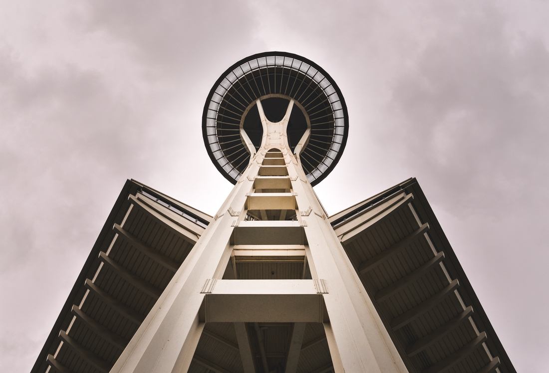 Space Needle vue en contre plongée