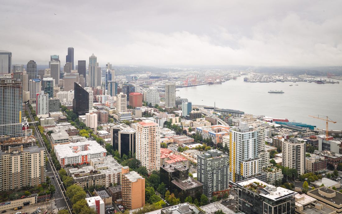 Vue du Sud de Seattle