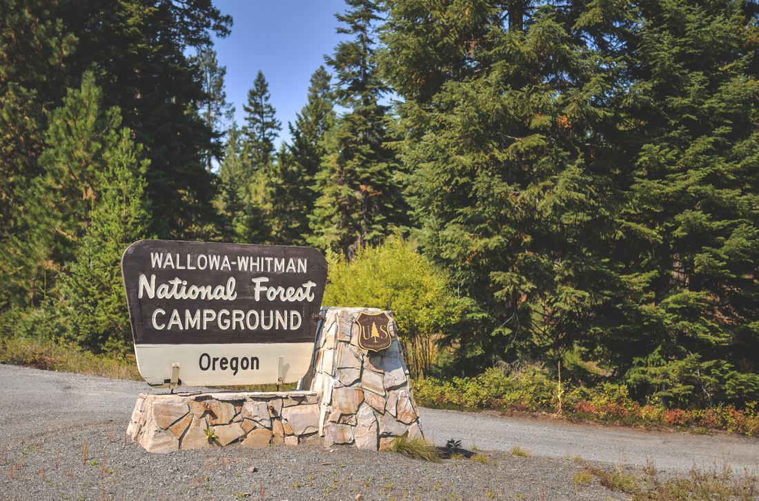 Entrée d'un camping national