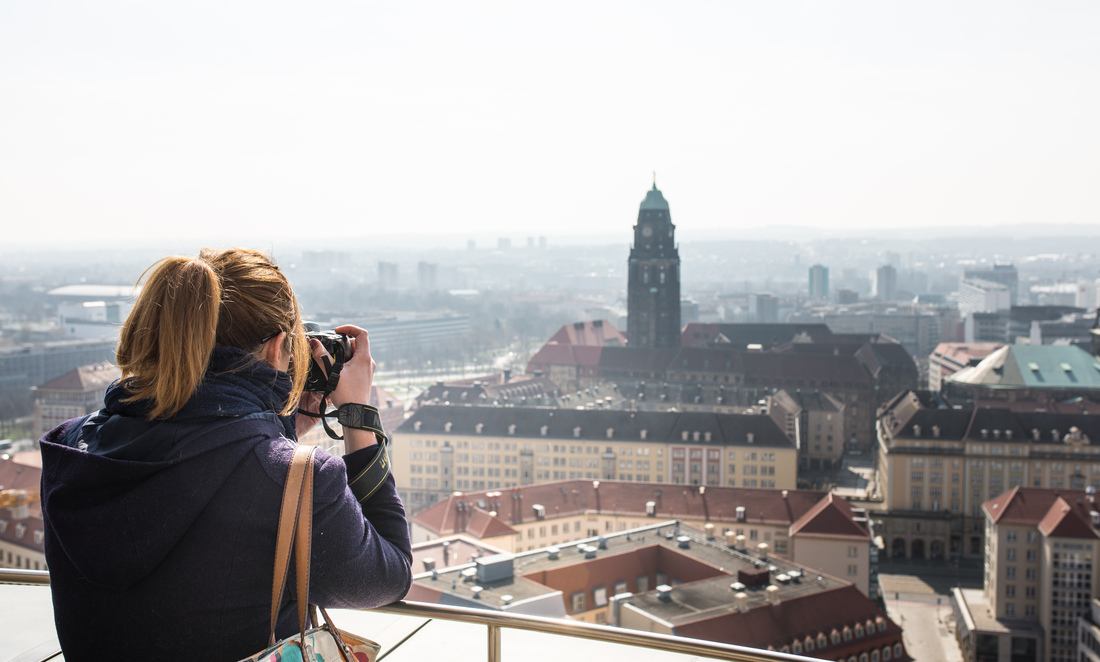 Dresde vue d'en haut