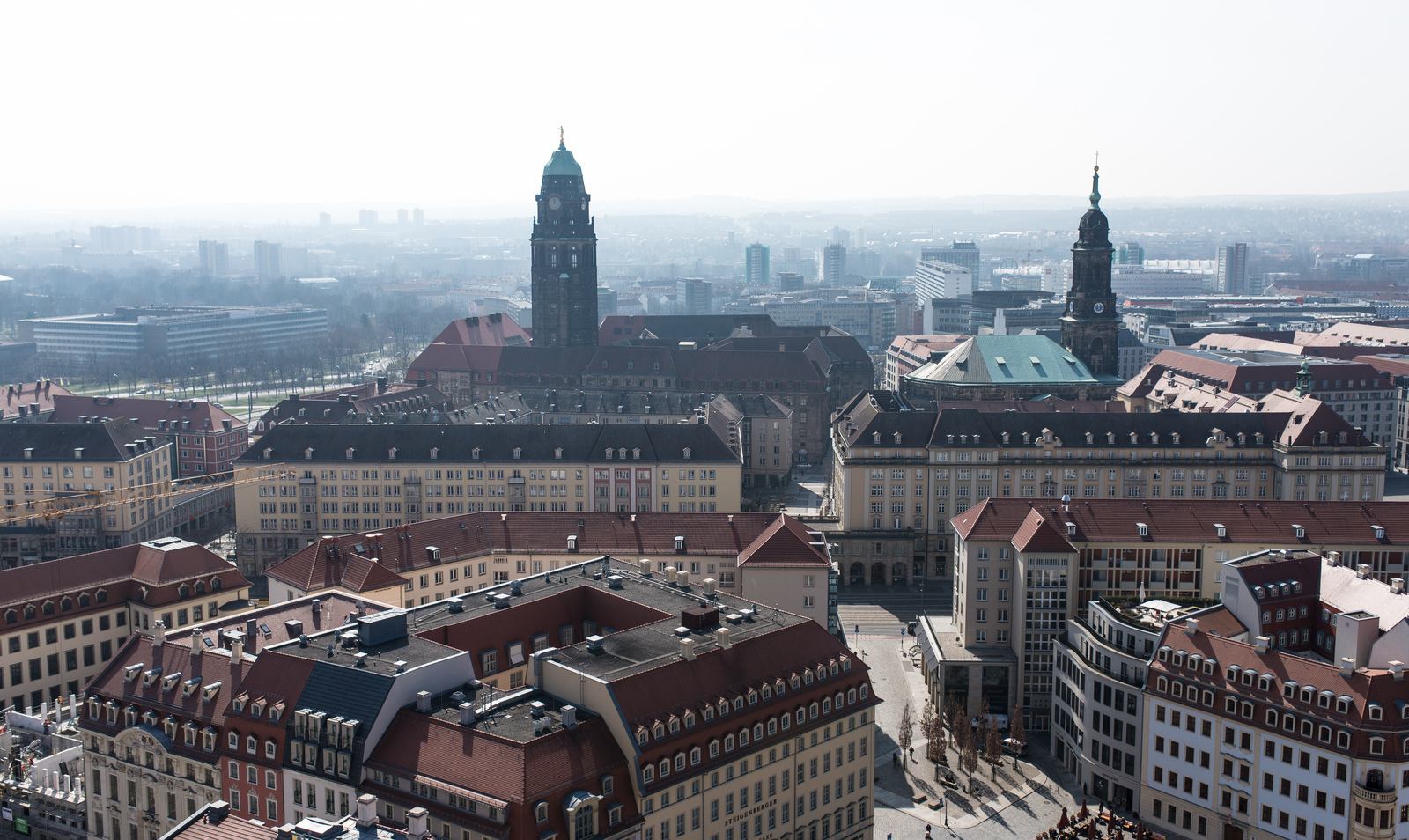 Panorama sur la vieille ville de Dresde Panorama sur la vieille ville de Dresde