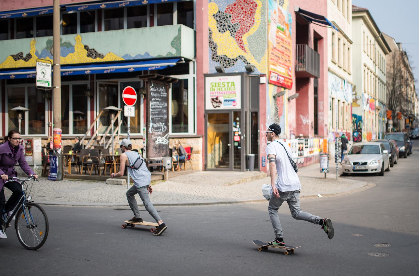 Skaters sur Alaunstraße Skaters sur Alaunstraße