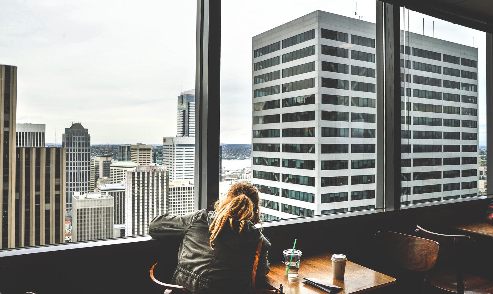 Vue sur Seattle depuis la Columbia Tower