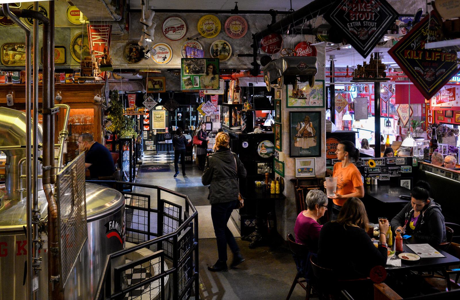 Intérieur du Pike Pub & Brewery