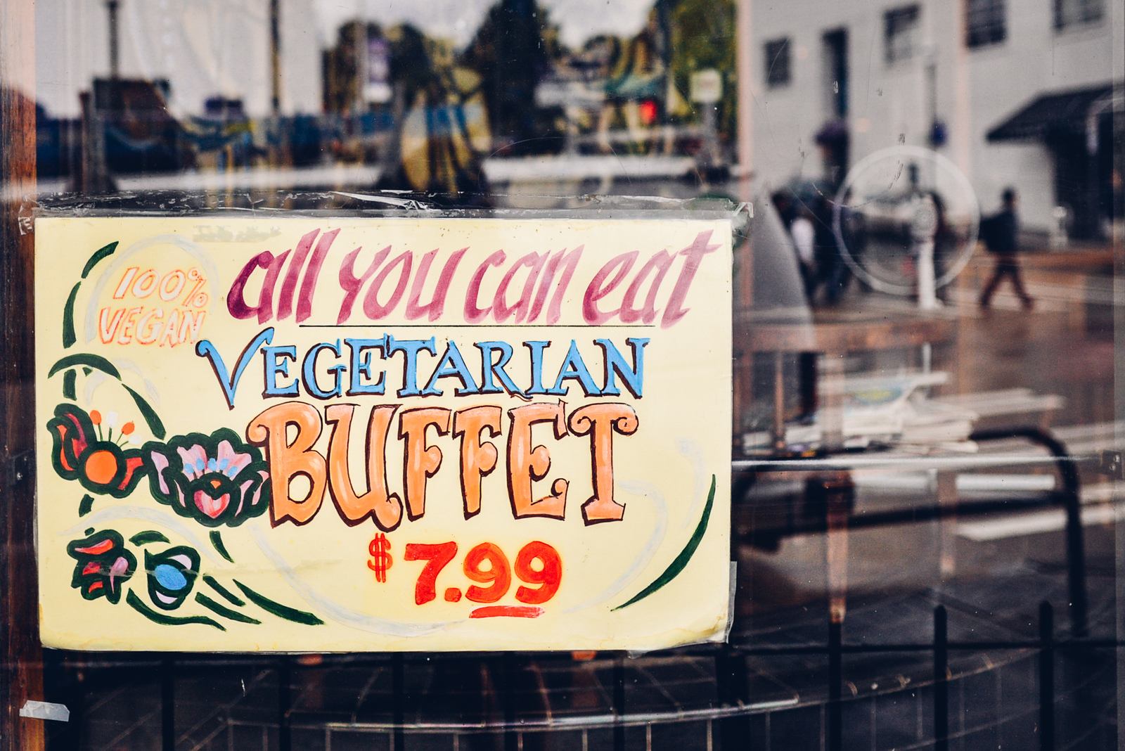 Buffet végétarien au flowers de Seattle