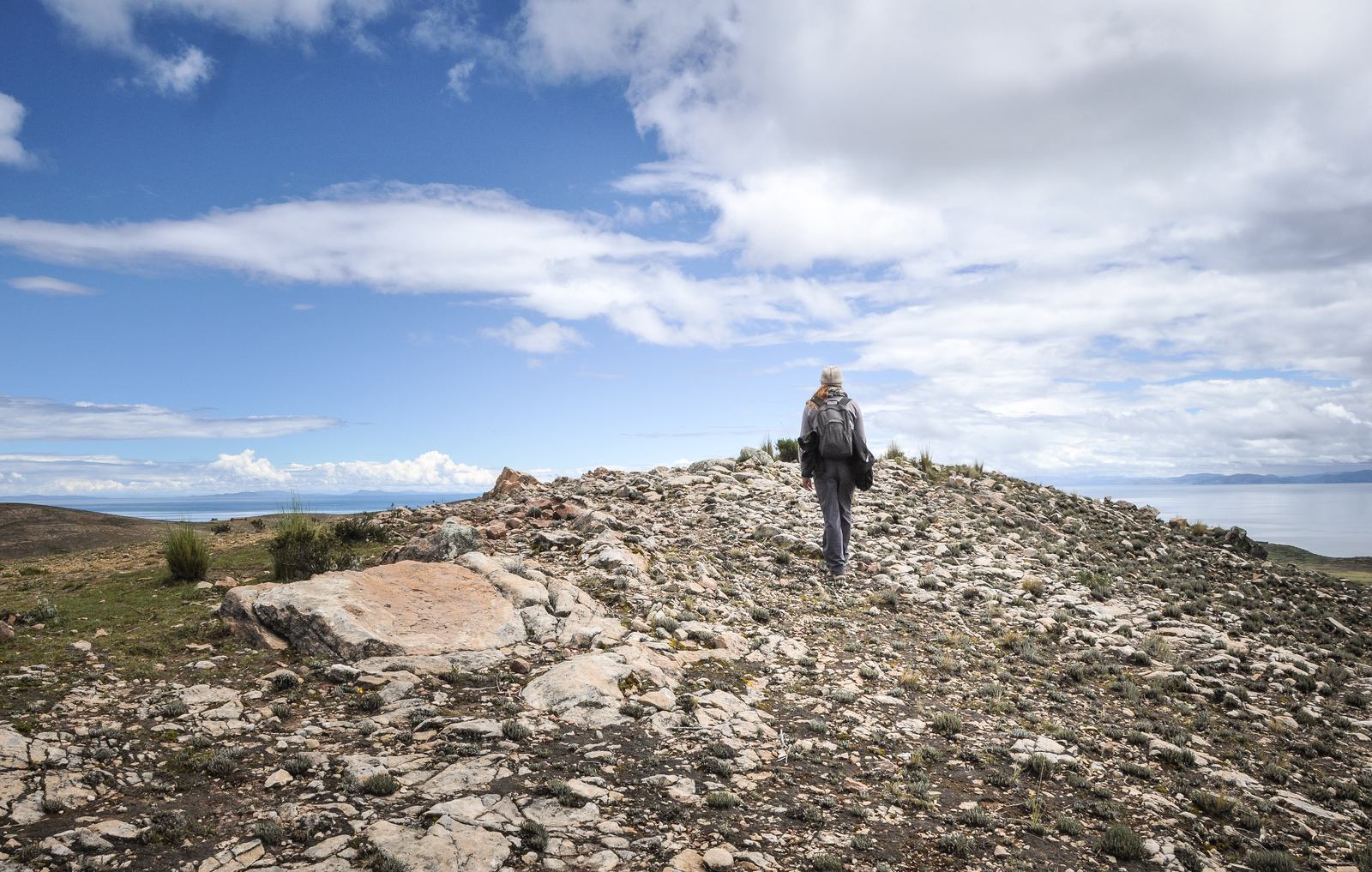 Panorama sur le lac Titicaca