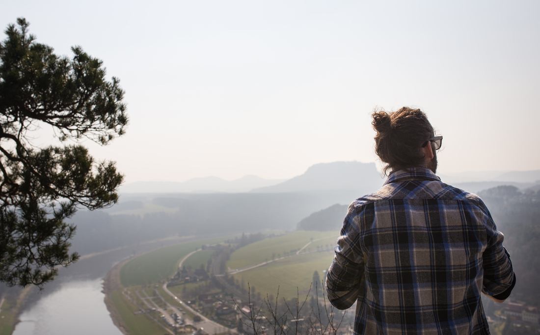 Vue panoramique de l'Elbe