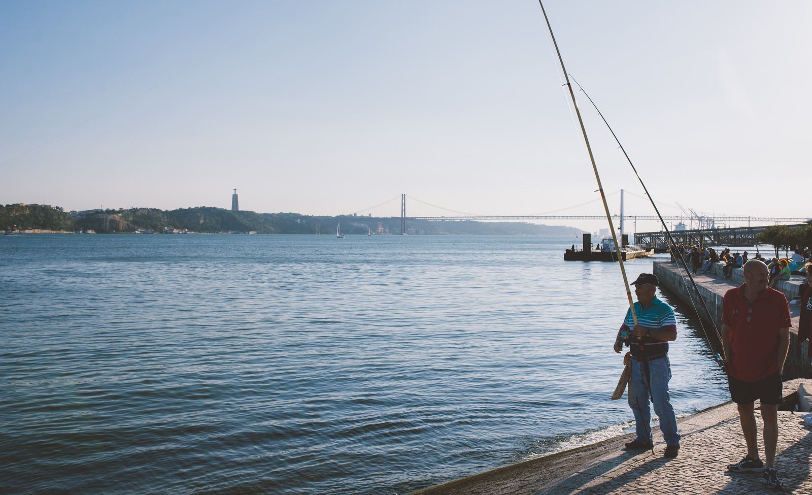 Pêcheurs sur les rives du Tage 