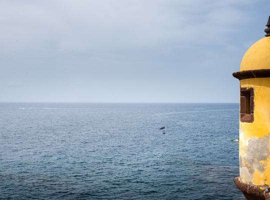 Vue depuis la forteresse de Santiago