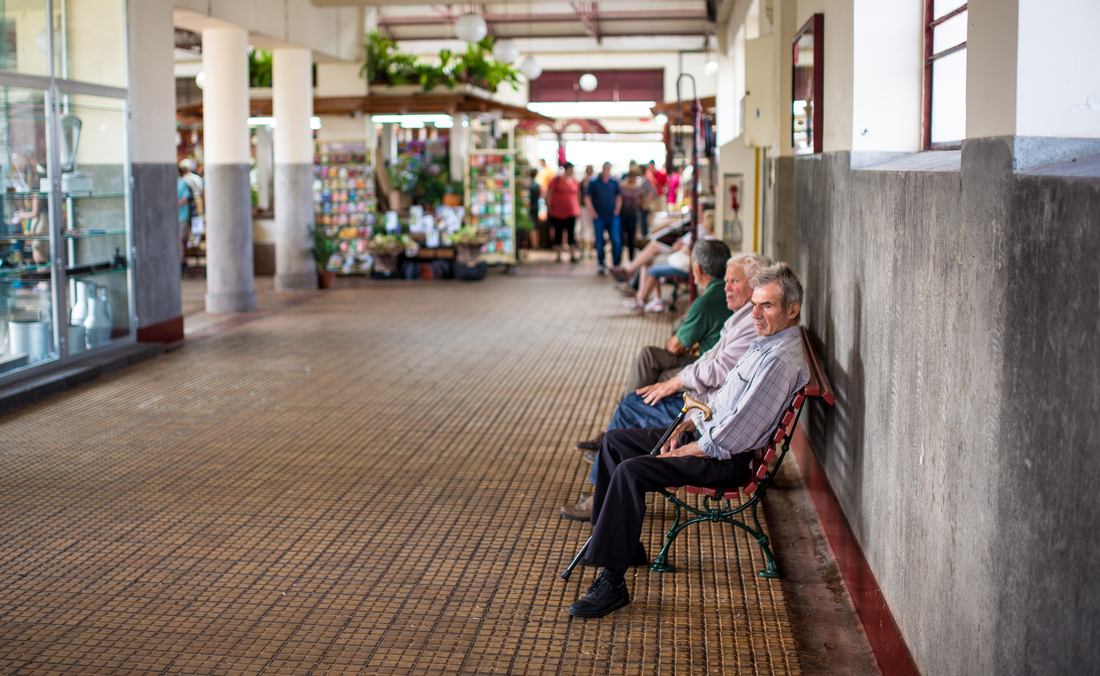 Repos au marché de Funchal