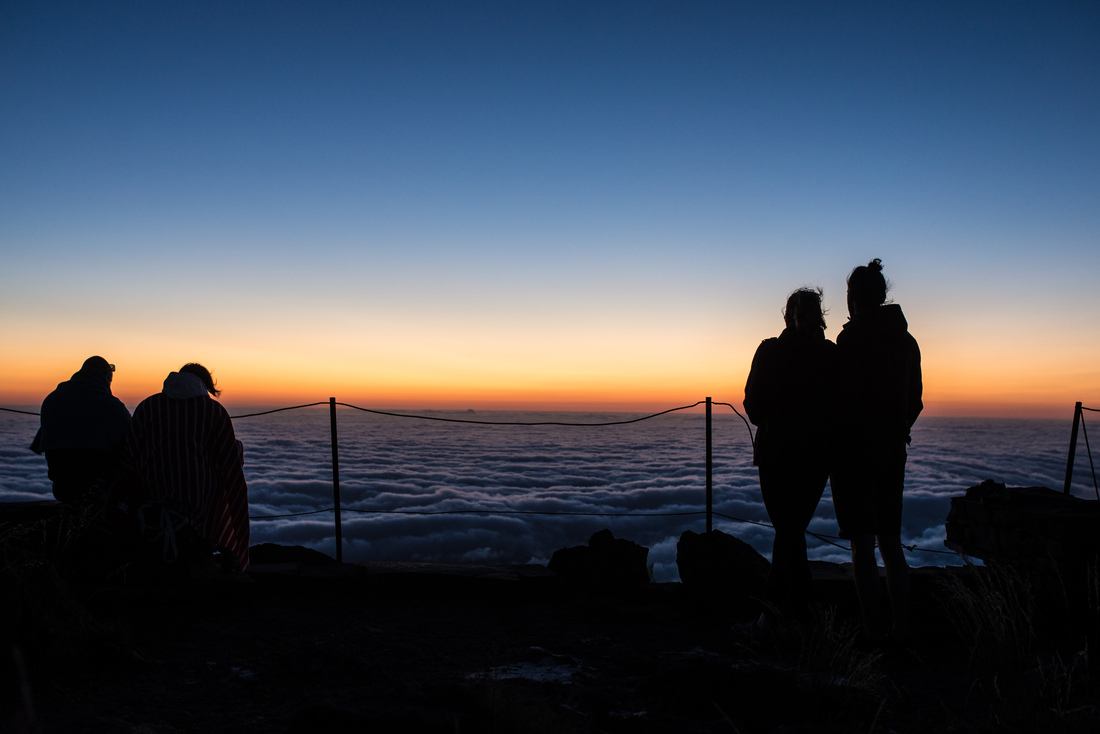Nous quatre au lever du soleil 