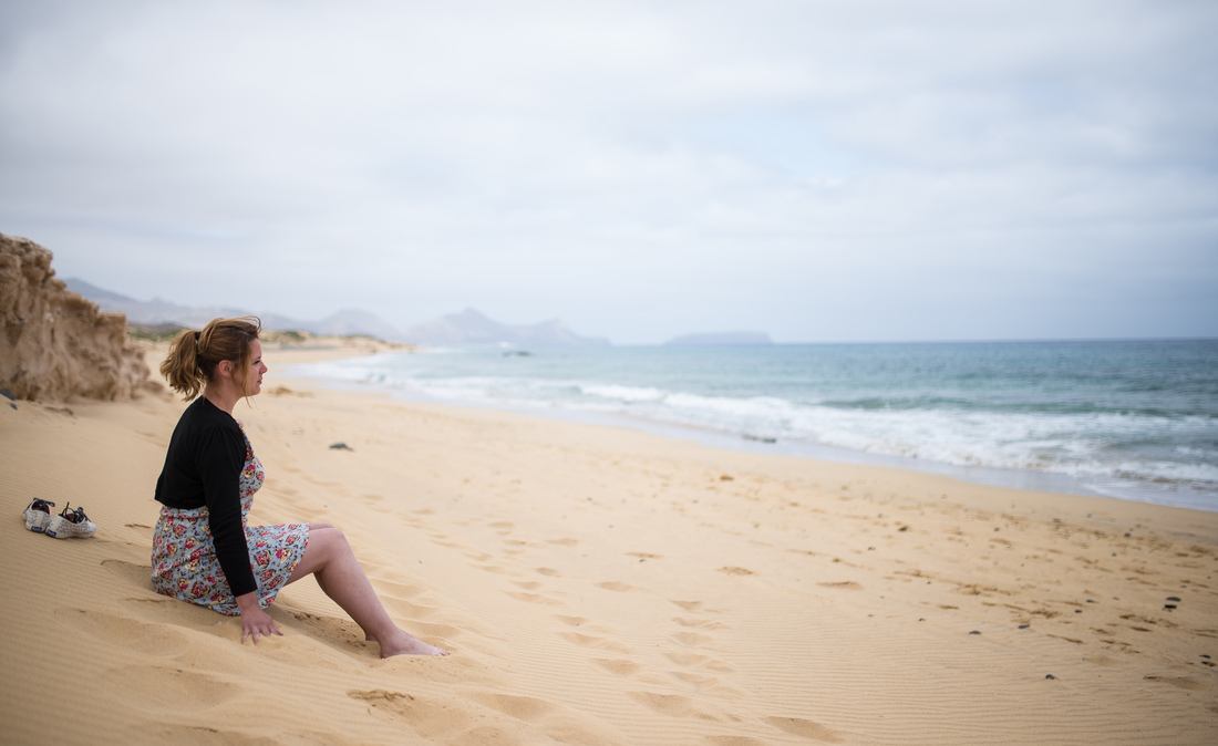 Se reposer sur la plage de Porto Santo 
